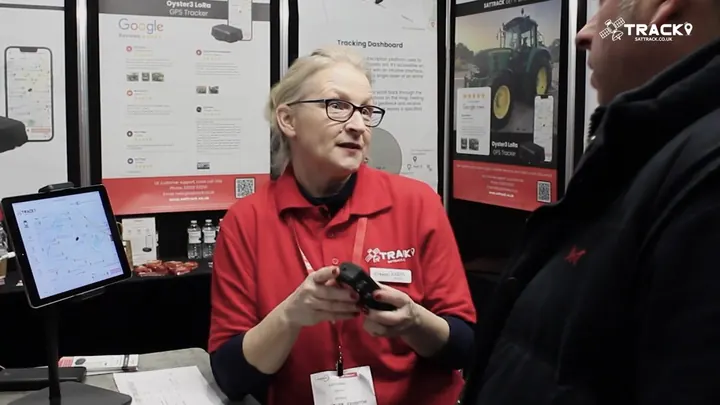 The SatTrack team on our stand at a farm machinery show